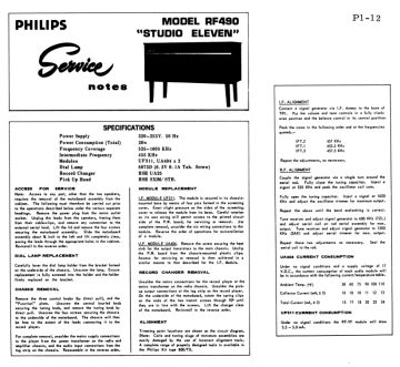 Philips ;Australia-RF490_Studio 11_Studio Eleven_UF311 ;IF Module_UA404 ;AF module-1969.RadioGram preview